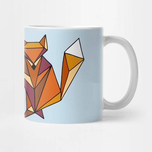 Geometric Foxes Orange Palette by HLeslie Design